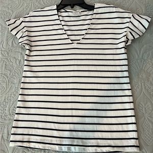 j Crew striped , navy/while